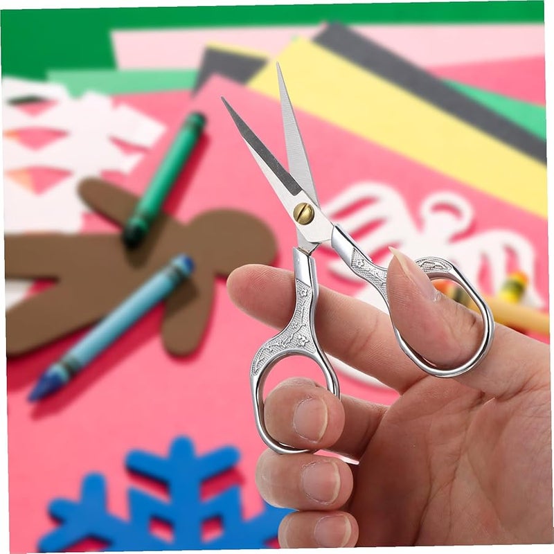 Vintage Stainless Steel Tailor Scissors Lightweight Crafting Cutter Comfortable Handle - Image 5